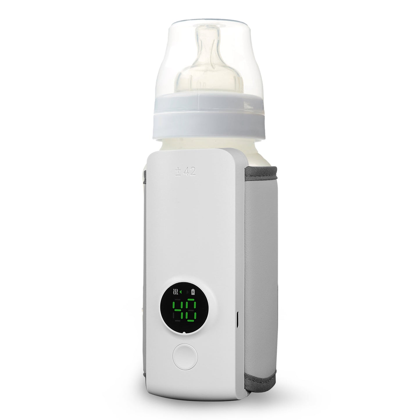 1Pc Portable Bottle Warmer Baby Milk Warmer Milk Formula Warmer for Travel with 6 Heating Levels USB Rechargeable Keep Milk Warm for 5 Hours No Bottle Included